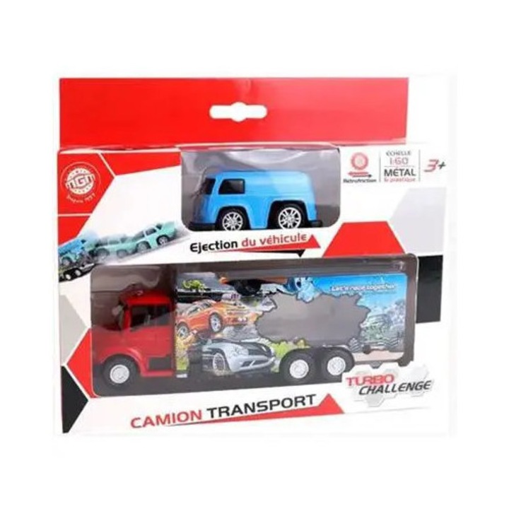 Set Jucarii Transport – Camion si Autobuz Metalic