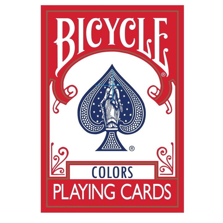 Carti de joc premium Bicycle Colors by Jordan Victoria (Pachetul rosu + 11 trucuri)