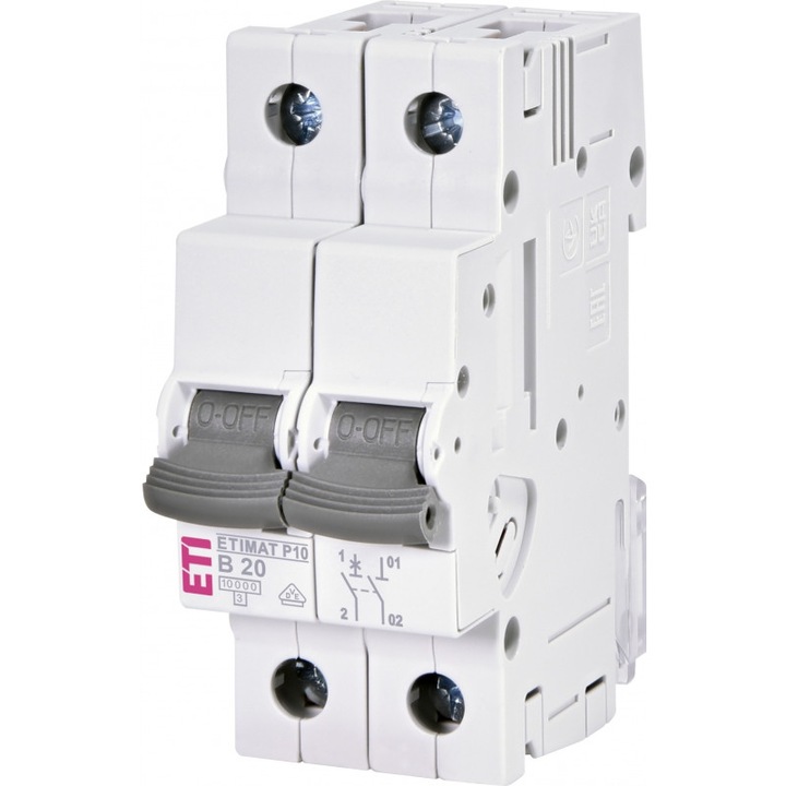 Intrerupator de circuit etimat p10 1p+n b20 001901111