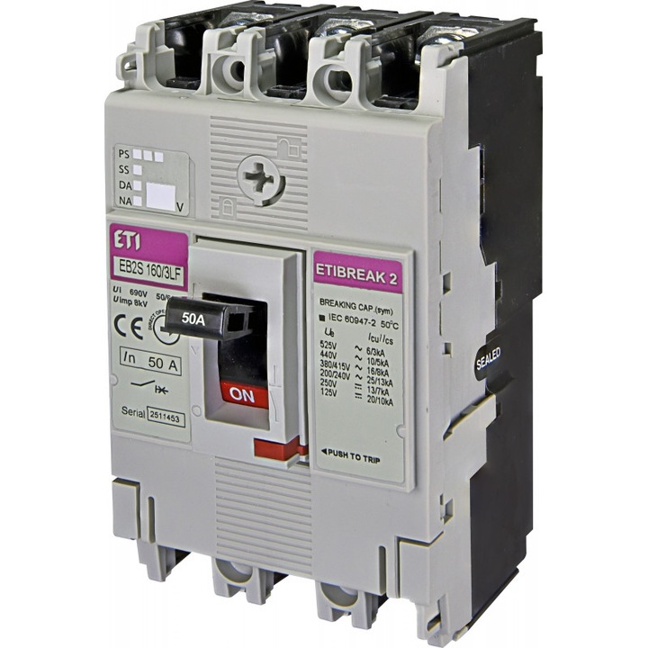 Intrerupator de circuit in car eb2s 160/3lf 50a 3p 004671806