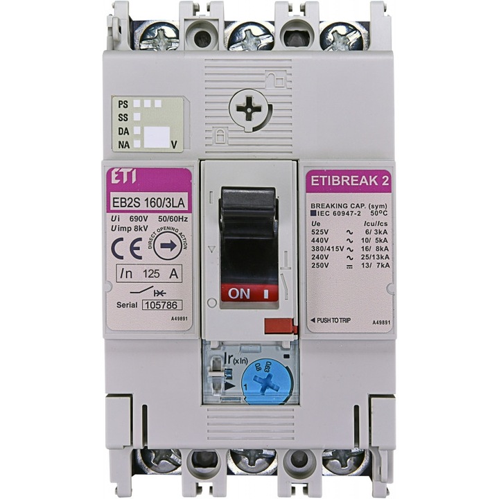 Intrerupator de circuit in car eb2s 160/3la 125a 3p 004671884