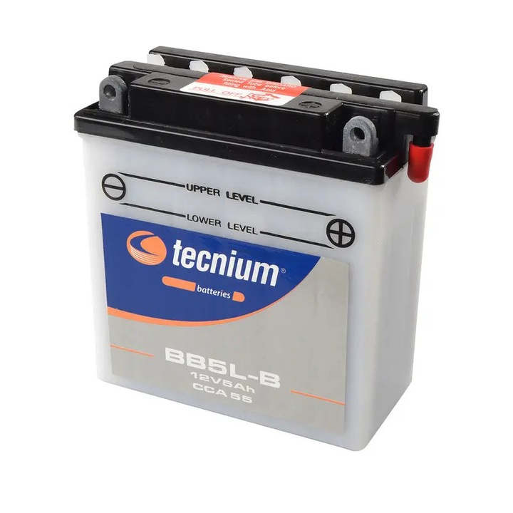 TECNIUM Hagyományos Akkumulátor Savcsomaggal - BB5L-B