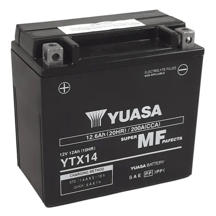 Yuasa Vízmentes Karbantartásmentes Akkumulátor - YTX14 FA MBHR_1103941