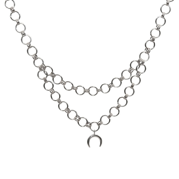 Colier Luna handmade - otel inoxidabil