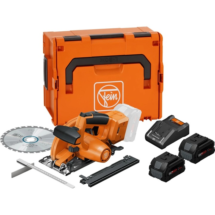 Fierastrau circular metal cu acumulator FEIN F-IRON CUT 57 AS, 18 V, 2x 8.0Ah, L-BOXX, cod 71360462000 Fein