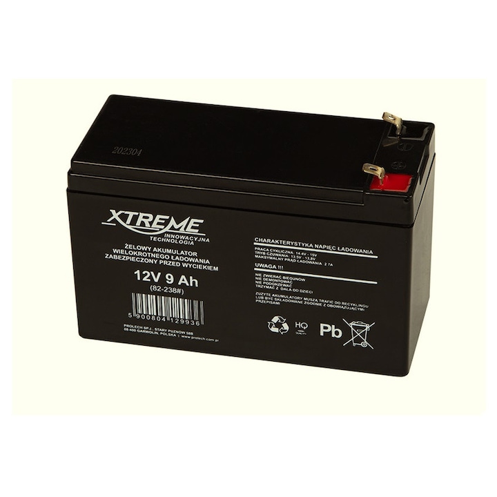 Оловна акумулаторнa батерия XTREME - 12V 9Ah
