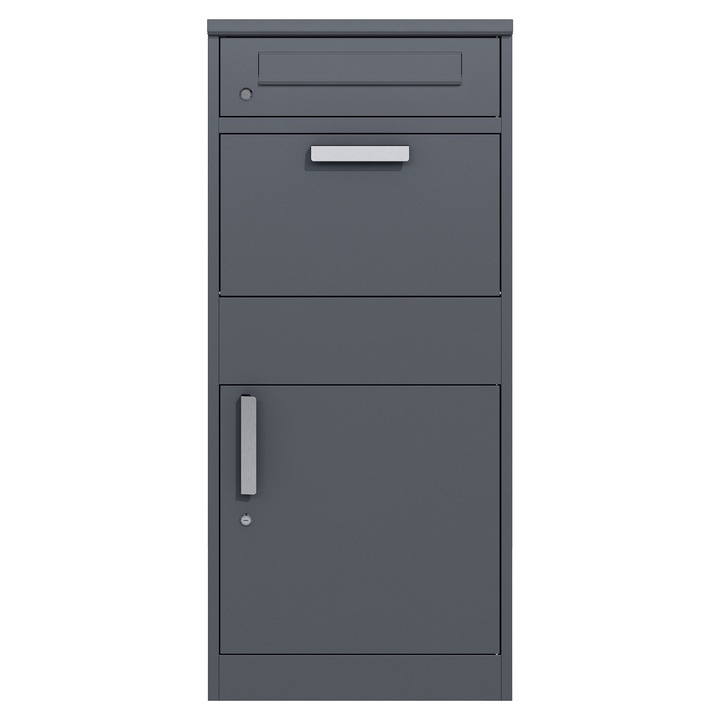 Cutie pentru colete, Maison Mex MAIL, L.50 l.38 H.112 cm, antracit