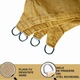 Umbrar/prelata de soare patrata din PE, Wertcraft PE1800303 3 m X 3 m, densitate 180g/mp, culoare bej, protectie UV