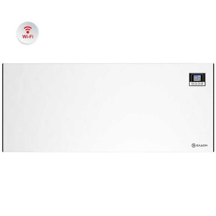 Convector de perete ELDOM Galant RH02W25W-W, cu control electronic Wi-Fi, 2500 W, Alb