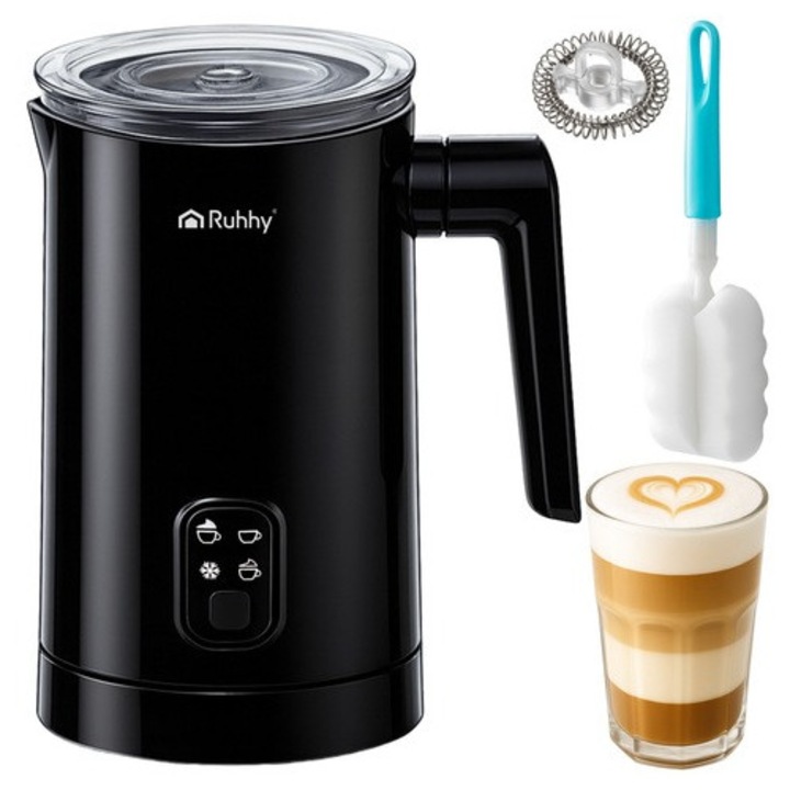 Aparat Pentru Spumat Laptele, Putere 400 W, Culoare Negru