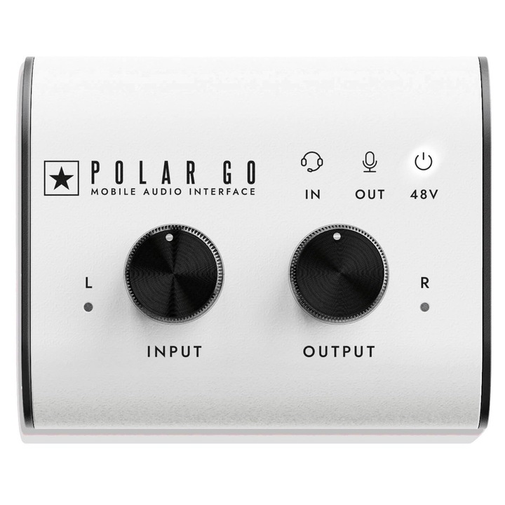 Interfață audio Blackstar Polar Go, USB-C, microfoane integrate, pentru iOS Android Windows Mac, 5, 83x4, 92x2, 32cm