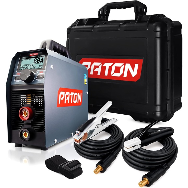 Paton PRO-160 hegesztőgép, 3 az 1-ben, MMA és TIG, 160A, 330x110x250mm, 5.4kg