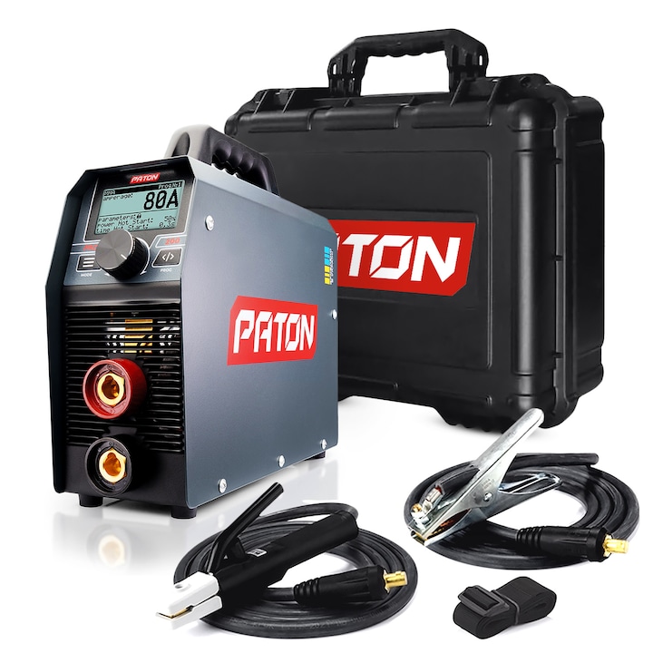 Paton PRO-200 inverteres hegesztőgép, 3 az 1-ben, MMA és TIG, 200A, 330x110x250mm, 5.4kg