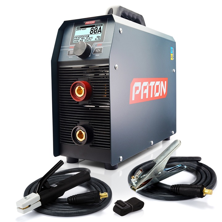 Aparat de sudura PATON PRO-270, 3-in-1, MMA si TIG, 270A, 400V, dimensiuni 388x144x330mm, greutate 10,5kg
