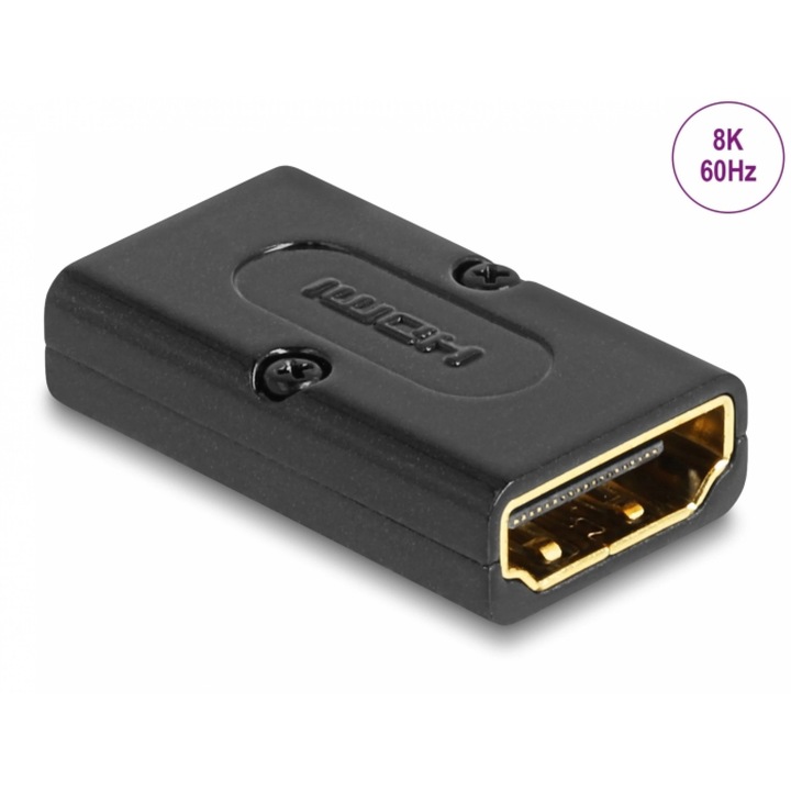 Adapter HDMI 8K60Hz M-M fém, Delock 60019