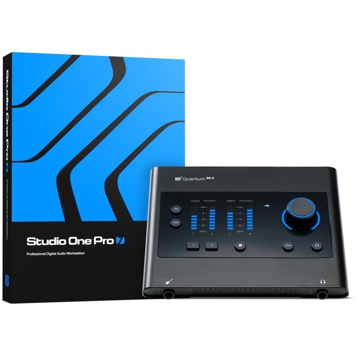 Interfață audio PreSonus Quantum ES 2, 2x2, 24 biti/192 kHz, 10, 59x9, 02x3, 9cm