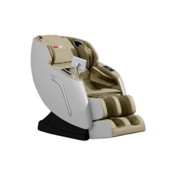 Fotoliu Masaj Mobila CAsa Crem cu incalzire, functie bluetooth, role 3D, airbag corp complet, LED touch, Sina SL-TRACK