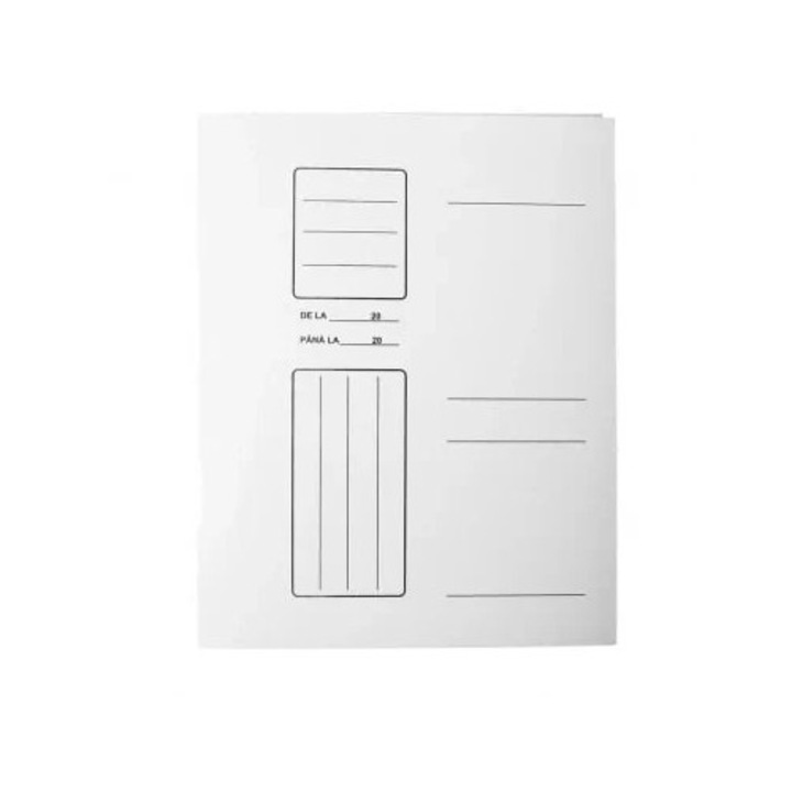 Папка Картонен Плик Бял