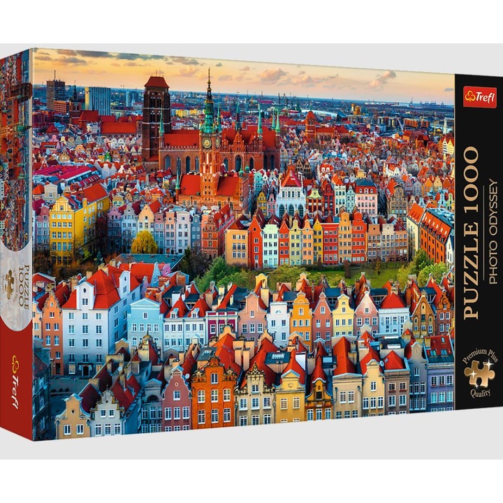 Puzzle 1000 TREFL, Gdański kilátás, 10856