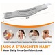 Guler cervical, ajustabil, spuma moale, pentru suportul gatului, Lunniquee®, Gri