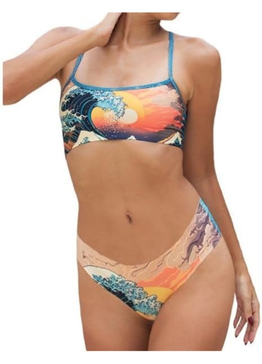 Дамски бански LaJolieFun 2в1 бикини и бельо размер XL