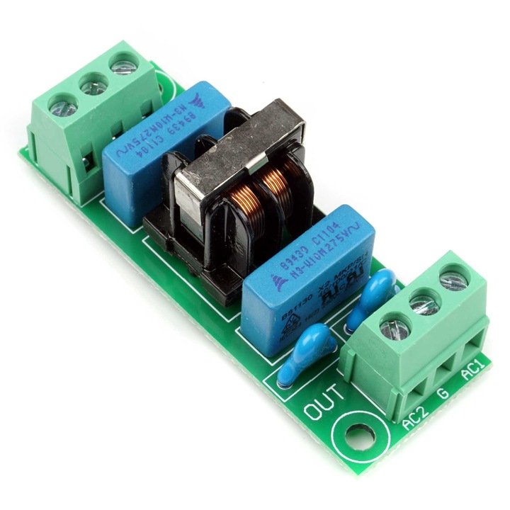 Filtru de alimentare LC EMI EMC 2A 230V, Elektroweb, 72x28mm