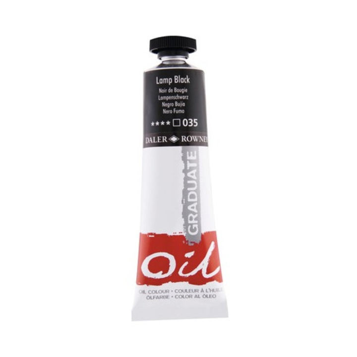Vopsea in Ulei Graduate Daler Rowney - Lamp Black - 38 ml