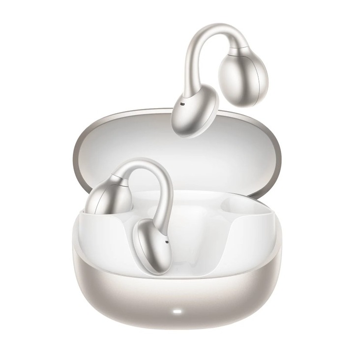 Vezeték nélküli fülhallgató, Joyroom JR-OE3, Bluetooth 5.4, 6 óra üzemidő, Fehér