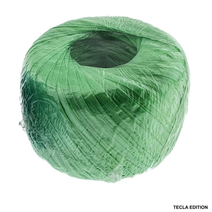 Sfoară rafie tip panglica unicolor, TECLA EDITION, 200g, 3mm, culori diverse