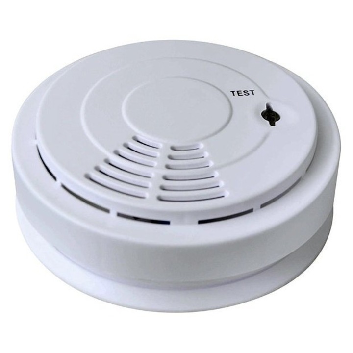 Detector de incendiu si fum Secutek VIP-909N + baterie de 9V GRATUITA