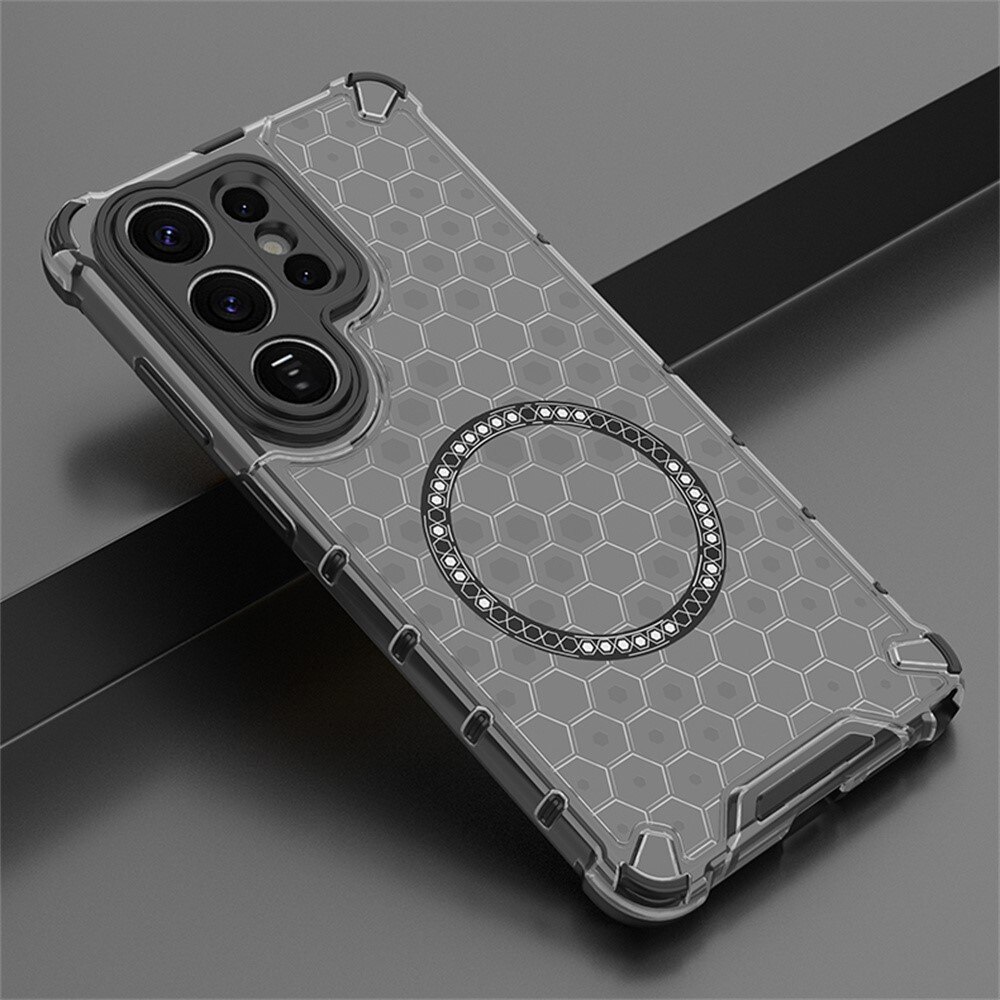 Husa compatibil cu Samsung Galaxy S26 Ultra cu protectie spate si margini anti-soc, Fumuriu – Model Fagure