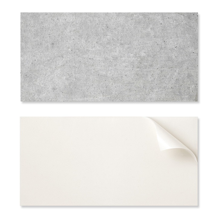 Panou decorativ autocolant Coloray 100x50cm, textura beton, rezistent la umiditate, culori intense