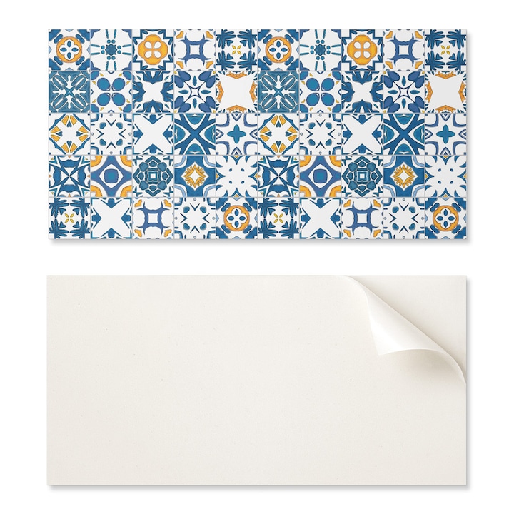 Coloray öntapadós dekoratív csempe szett, PVC, nedvességálló