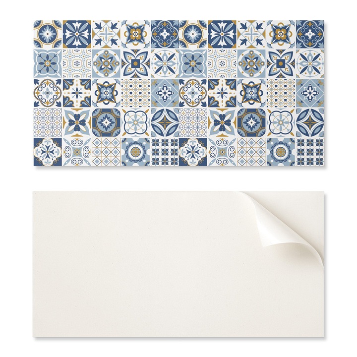 Set de placi Vinilice Coloray, 10 buc, 40x20cm, rezistent la umiditate, culori intense