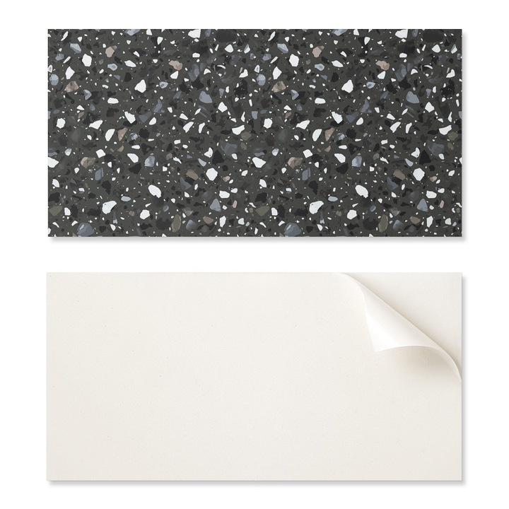 Coloray dekoratív matrica készlet, kő minta, 10 darab, 40x20cm, többszínű