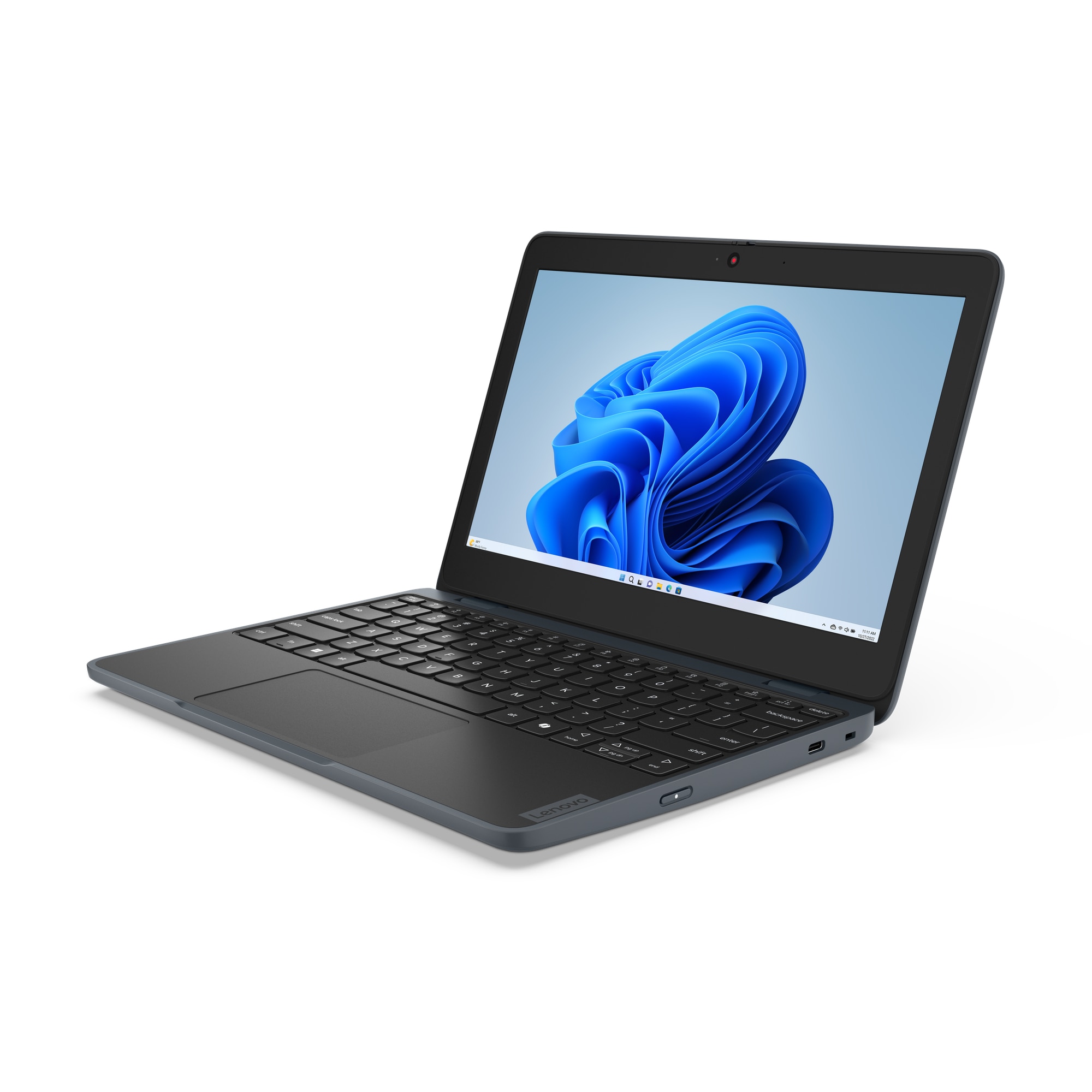 Laptop Lenovo 100w Gen 5 (Intel), 11.6" HD IPS, Intel N150 4-core, 8GB DDR5, 256 GB SSD m2 PCIe, Intel Graphics, Windows 11 Pro, 1.23kg Slate Grey