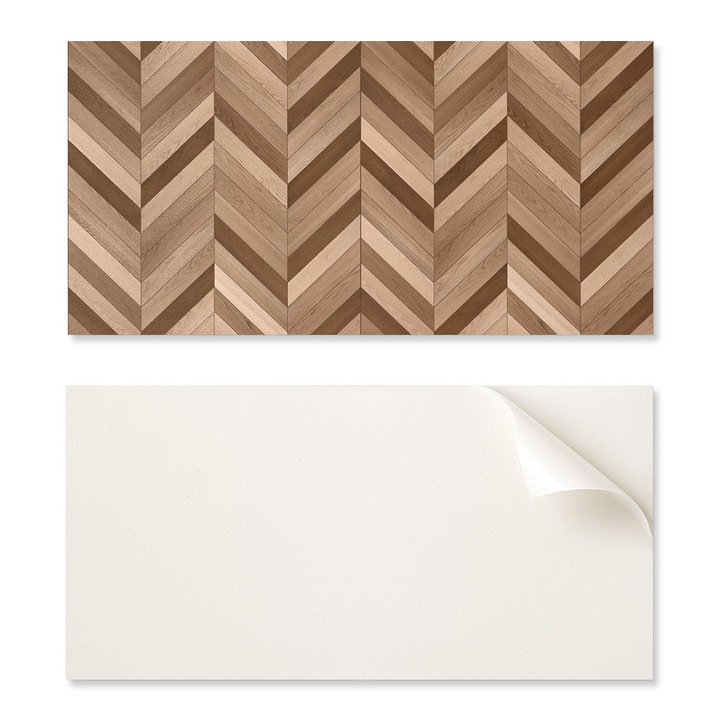 Set Placi decorative Coloray, set 6 buc, vinil, 60x30cm, rezistente la umiditate, culori intense