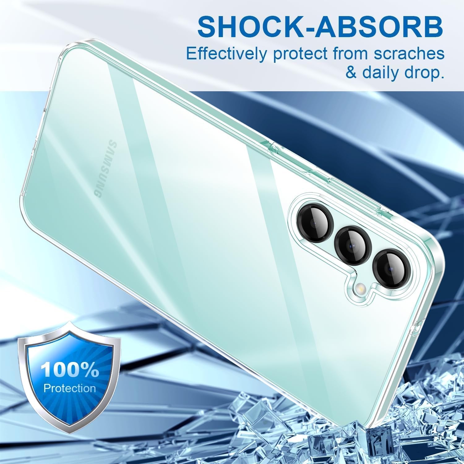 Husa 360 compatibila cu Samsung Galaxy S26 - V2 Transparent fata si spate