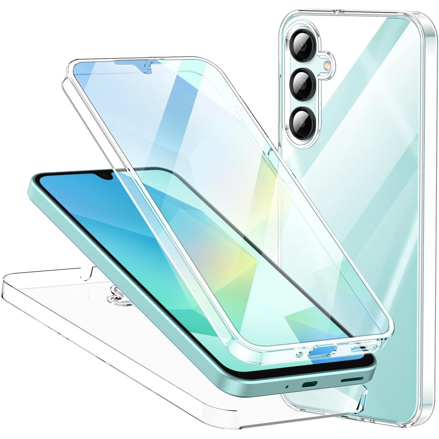 Husa 360 compatibila cu Samsung Galaxy S26 - V2 Transparent fata si spate