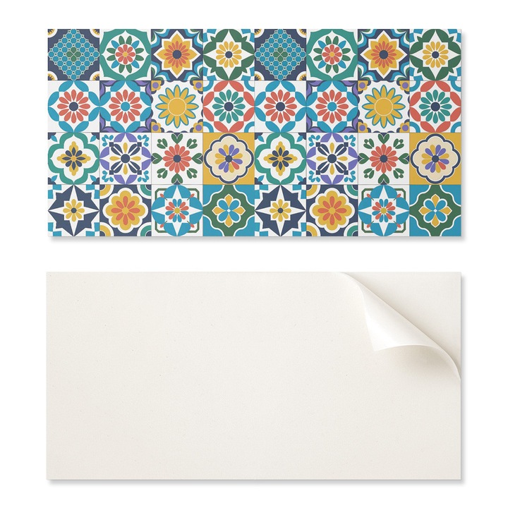 Coloray dekoratív csempe készlet 10 db, 40x20cm, nedvességálló