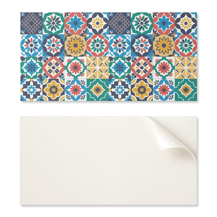 6 db-os dekorációs csempe szett, Coloray, 60x30 cm