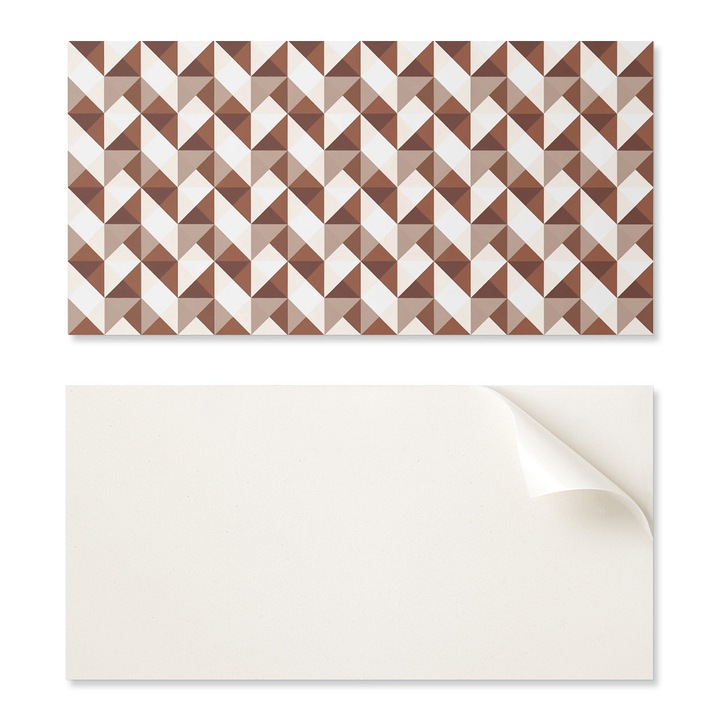 Coloray Dekoratív Csempe Szett, Geometrikus, 10 darab, 40x20cm, többszínű