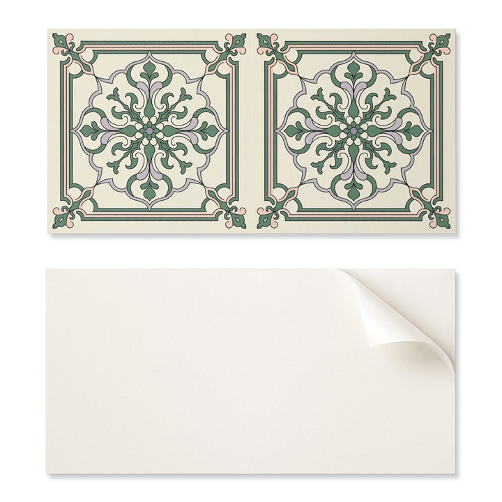 Coloray dekoratív falpanelek, 6 db-os készlet, virágmintás, 60x30cm, nedvességálló, intenzív színek