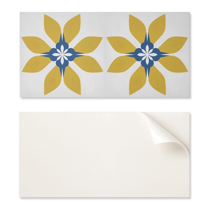 Coloray dísztábla szett 6 db-os, virágos, 60x30cm, nedvességálló