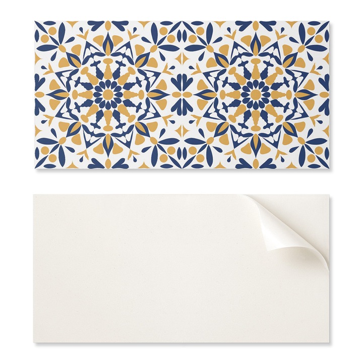 Coloray díszburkolat készlet 6 db, virágmintás, 60x30cm, többszínű, 1,6mm