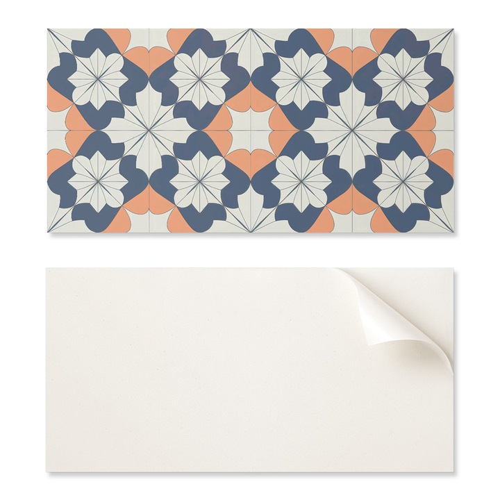 Coloray dekorációs táblák, 6 db-os készlet, geometrikus, 60x30cm, többszínű, 1,6mm