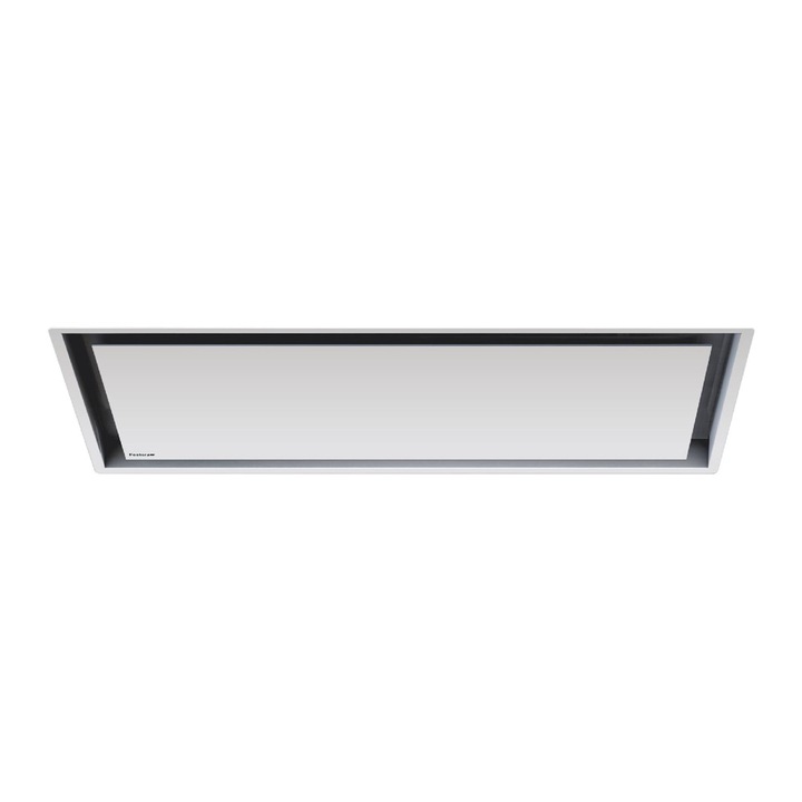 Hota incorporabila cu telecomanda Foster, Peraria, 100 cm, clasa A++, 4 trepte de putere, control Remote, incastrare in tavan, ventilatie Smart, indicator telecomanda LED, aspiratie perimetrica, iluminare LED, finisaj sidefat, oprire automata, alb