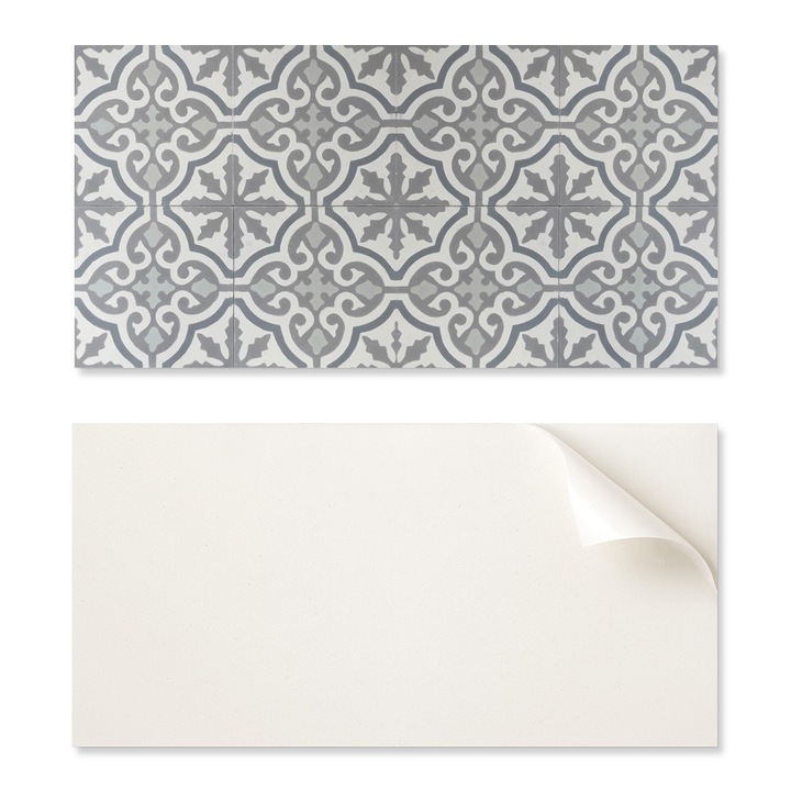 Panou decorativ autocolant Coloray, 120x60cm, mozaic cu ornamente, rezistent la umiditate
