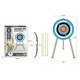 Set arc cu săgeți și țintă pentru copii, 1 arc, 1 țintă, 3 săgeți, dimensiuni țintă: 33x53x30.5cm, lungime săgeți: 47cm, lungime arc: 58.5cm