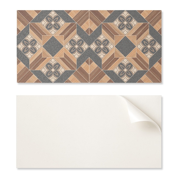 Placi decorative Coloray, 6 bucati, 60x30cm, multicolor, rezistent la umiditate